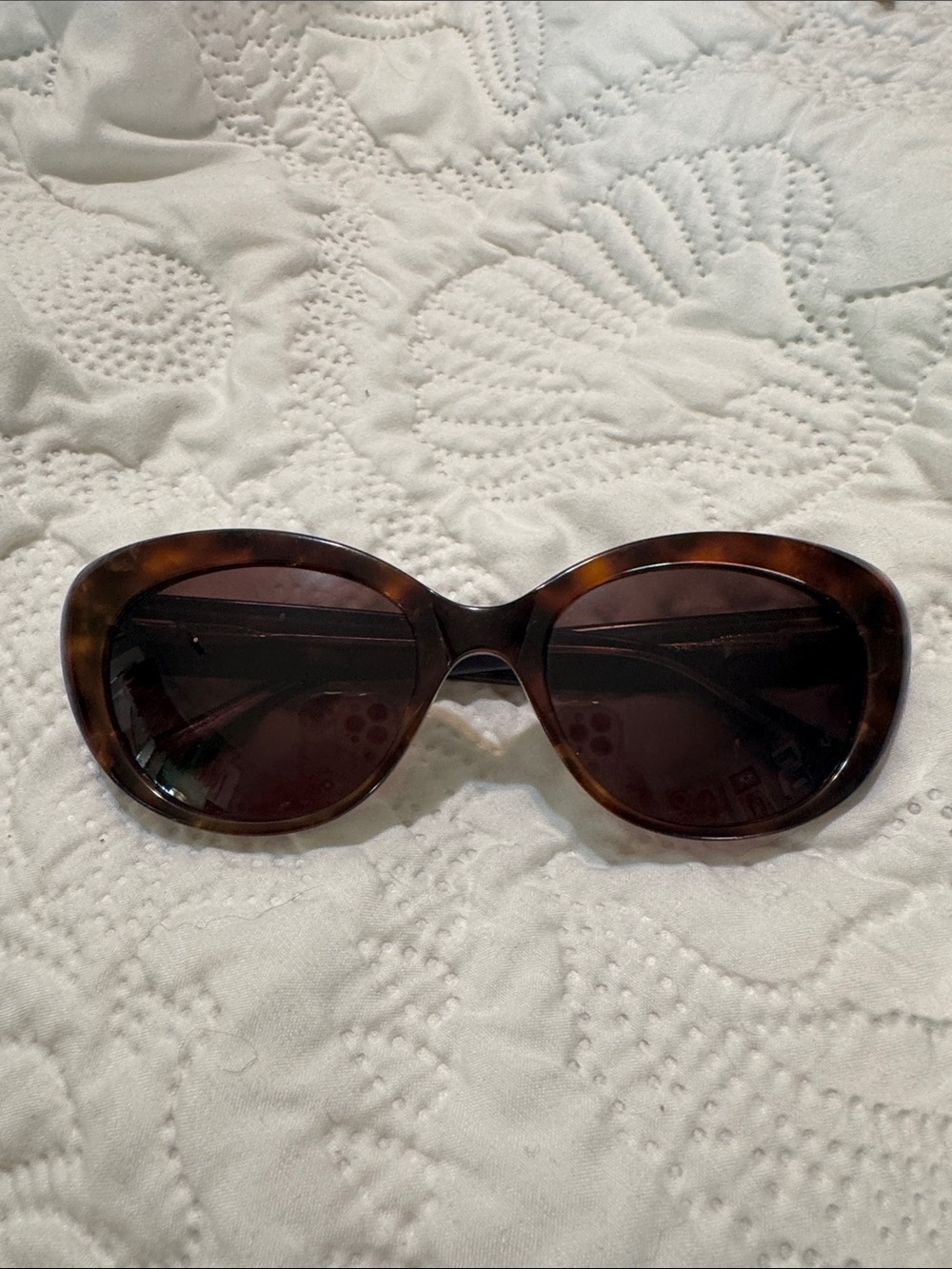 Lulu Guinness Tortoiseshell Sunglasses with Brown Lenses